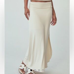 NWT Klassy BLACK fold over Maxi Skirt